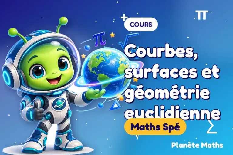 Cours de maths en Maths Spé : Courbes, surfaces et géométrie euclidienne — Zyro, l’explorateur de Planète Maths