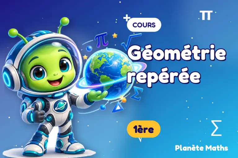 Cours de maths en 1ère : Géométrie repérée — Zyro, l’explorateur de Planète Maths
