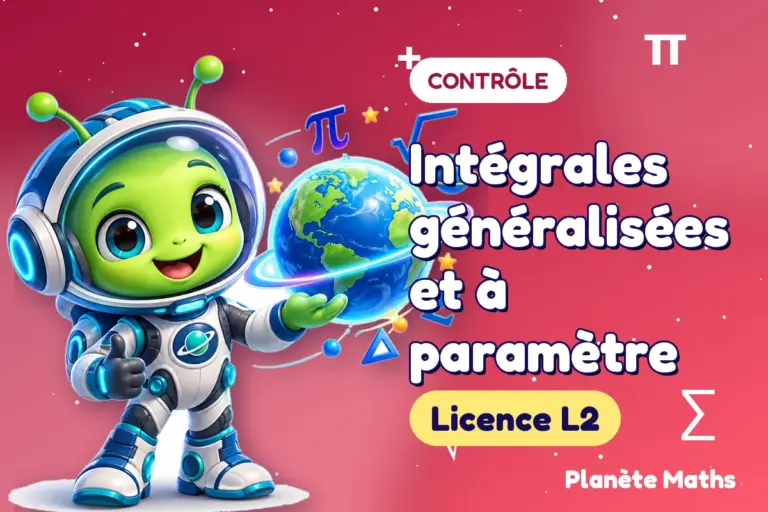 Contrôles de maths en Licence L2 : Intégrales généralisées et à paramètre — Zyro, l’explorateur de Planète Maths