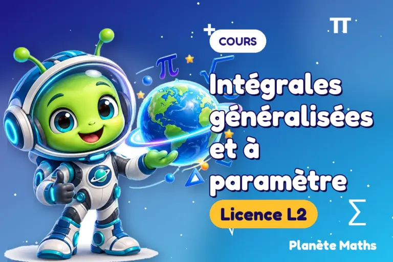 Cours de maths en Licence L2 : Intégrales généralisées et à paramètre — Zyro, l’explorateur de Planète Maths