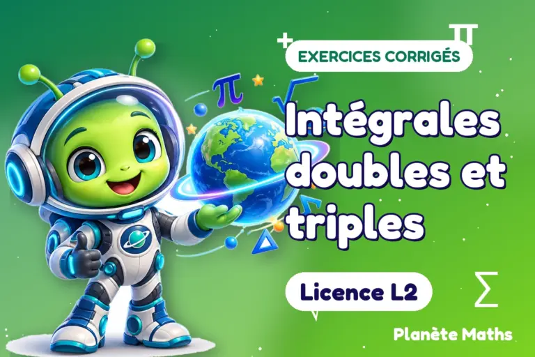 Exercices corrigés de maths en Licence L2 : Intégrales doubles et triples — Zyro, l’explorateur de Planète Maths