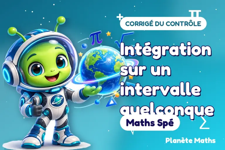 Corrigés de contrôles de maths en Maths Spé : Intégration sur un intervalle quelconque — Zyro, l’explorateur de Planète Maths