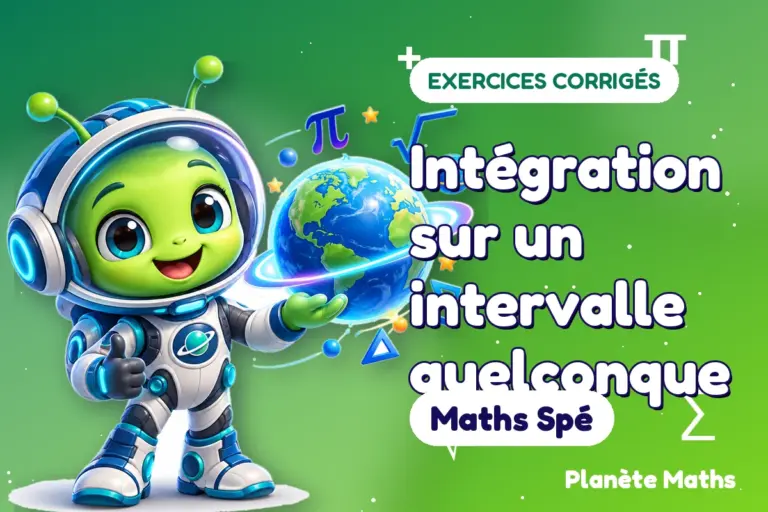 Exercices corrigés de maths en Maths Spé : Intégration sur un intervalle quelconque — Zyro, l’explorateur de Planète Maths