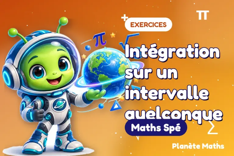 Exercices de maths en Maths Spé : Intégration sur un intervalle quelconque — Zyro, l’explorateur de Planète Maths