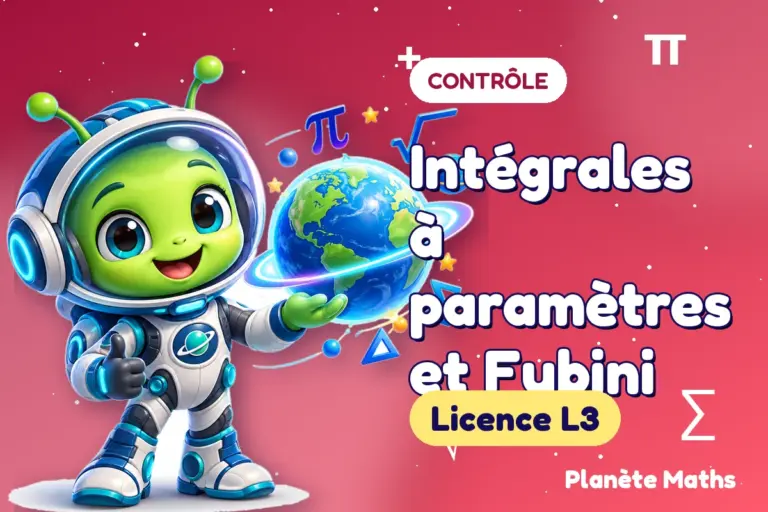 Contrôles de maths en Licence L3 : Intégrales à paramètres et Fubini — Zyro, l’explorateur de Planète Maths