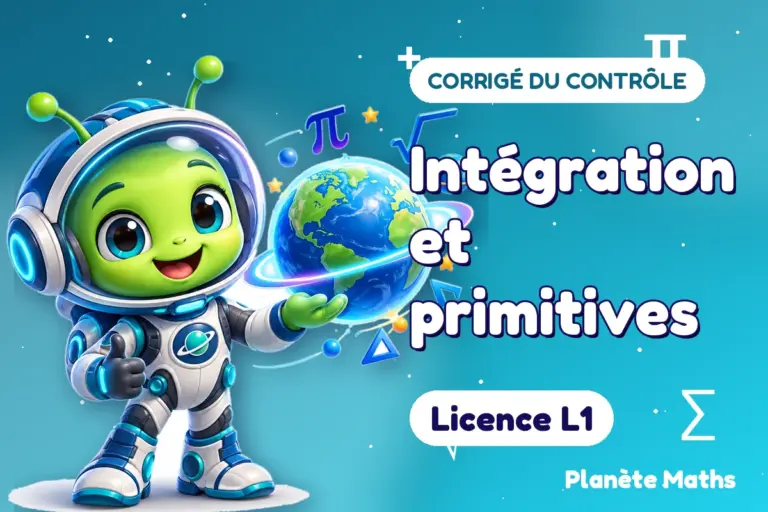 Corrigés de contrôles de maths en Licence L1 : Intégration et primitives — Zyro, l’explorateur de Planète Maths