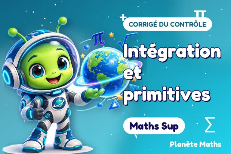 Corrigés de contrôles de maths en Maths Sup : Intégration et primitives — Zyro, l’explorateur de Planète Maths
