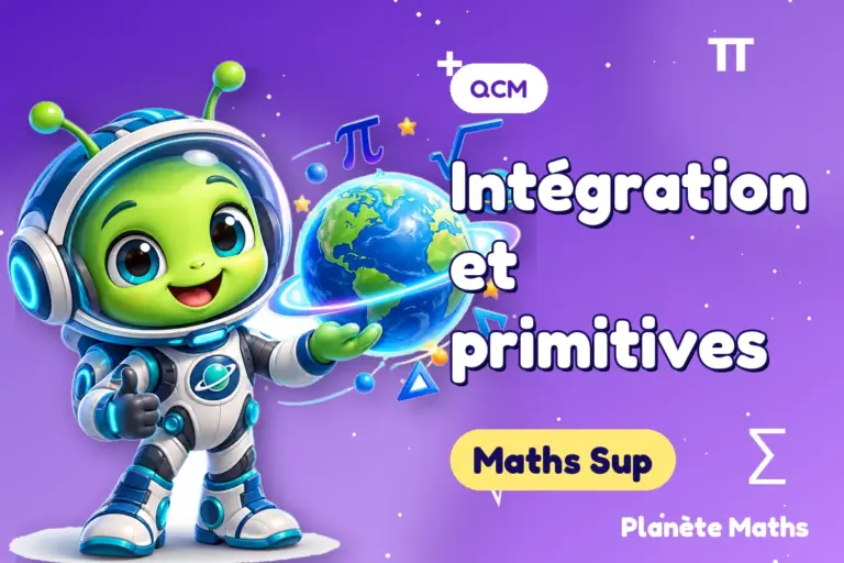 QCM de maths en Maths Sup : Intégration et primitives — Zyro, l’explorateur de Planète Maths