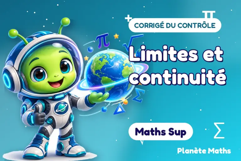 Corrigés de contrôles de maths en Maths Sup : Limites et continuité — Zyro, l’explorateur de Planète Maths