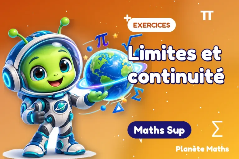 Exercices de maths en Maths Sup : Limites et continuité — Zyro, l’explorateur de Planète Maths