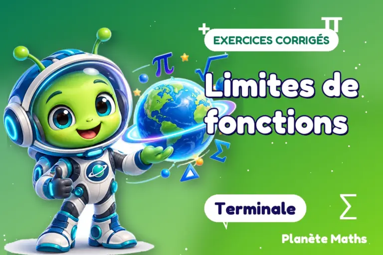Exercices corrigés de maths en Terminale : Limites de fonctions — Zyro, l’explorateur de Planète Maths