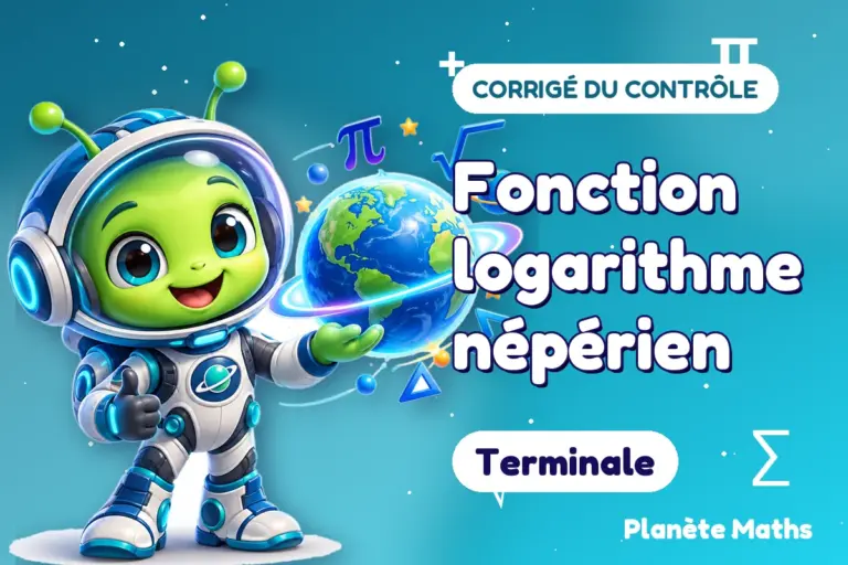 Corrigés de contrôles de maths en Terminale : Fonction logarithme népérien — Zyro, l’explorateur de Planète Maths