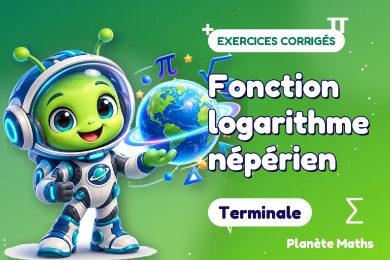 Exercices corrigés de maths en Terminale : Fonction logarithme népérien — Zyro, l’explorateur de Planète Maths