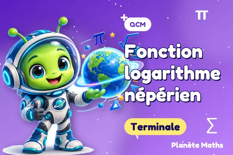 QCM de maths en Terminale : Fonction logarithme népérien — Zyro, l’explorateur de Planète Maths