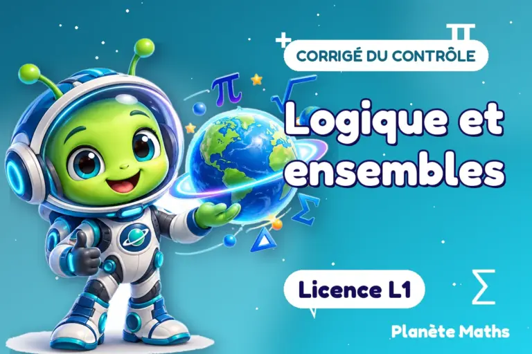 Corrigés de contrôles de maths en Licence L1 : Logique et ensembles — Zyro, l’explorateur de Planète Maths