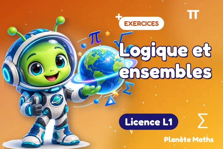 Exercices de maths en Licence L1 : Logique et ensembles — Zyro, l’explorateur de Planète Maths