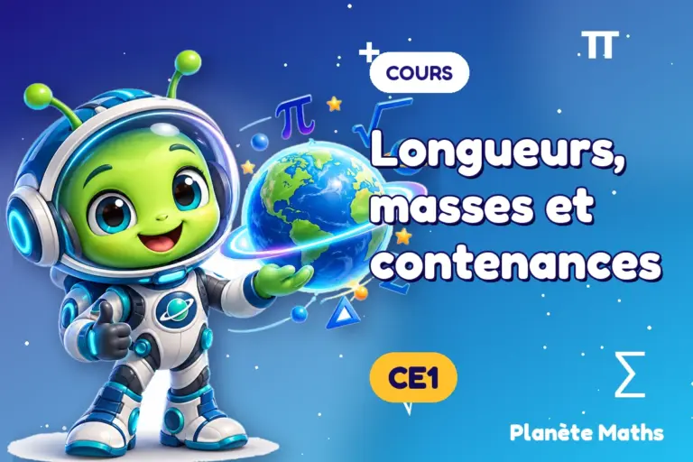 Cours de maths en CE1 : Longueurs, masses et contenances — Zyro, l’explorateur de Planète Maths