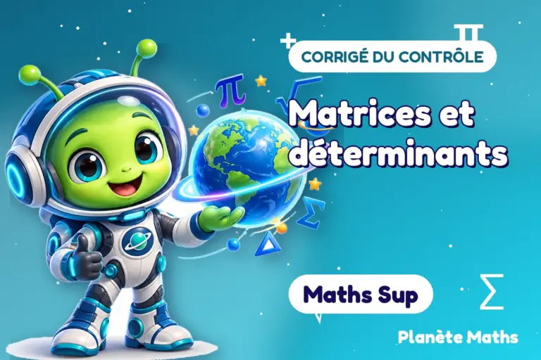 Corrigés de contrôles de maths en Maths Sup : Matrices et déterminants — Zyro, l’explorateur de Planète Maths