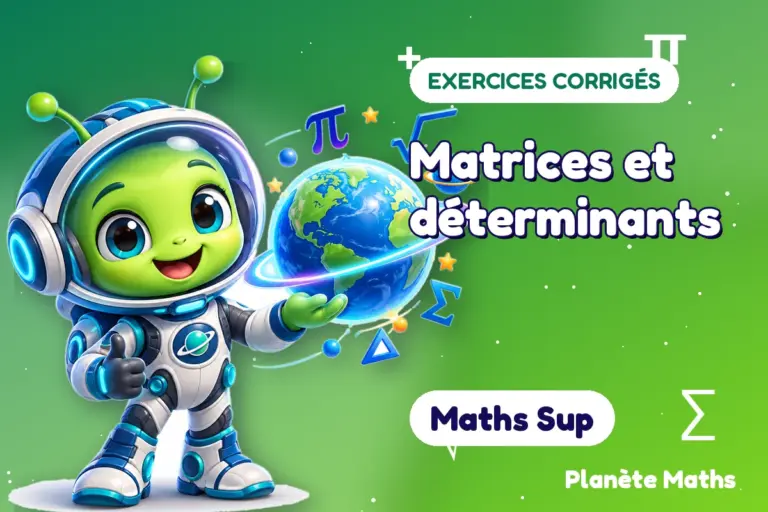 Exercices corrigés de maths en Maths Sup : Matrices et déterminants — Zyro, l’explorateur de Planète Maths