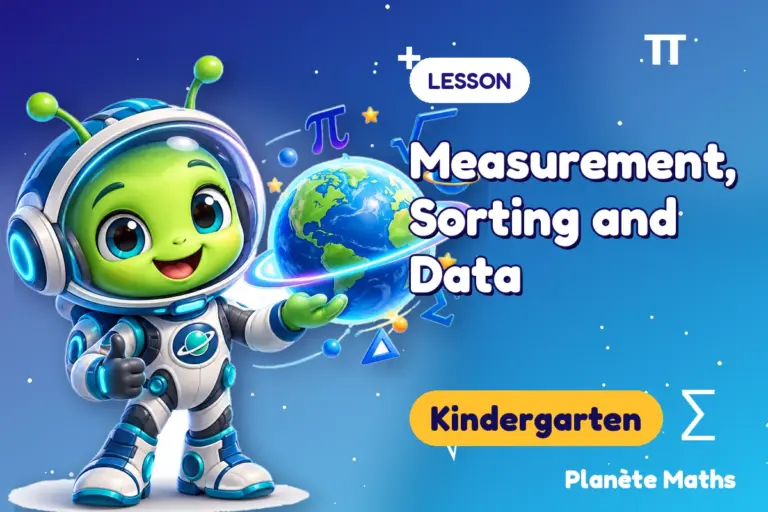 Math lessons Kindergarten : Measurement, Sorting and Data — Zyro the alien explorer of Planète Maths