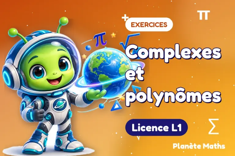 Exercices de maths en Licence L1 : Complexes et polynômes — Zyro, l’explorateur de Planète Maths
