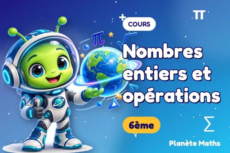 Cours de maths 6ème : Nombres entiers et opérations