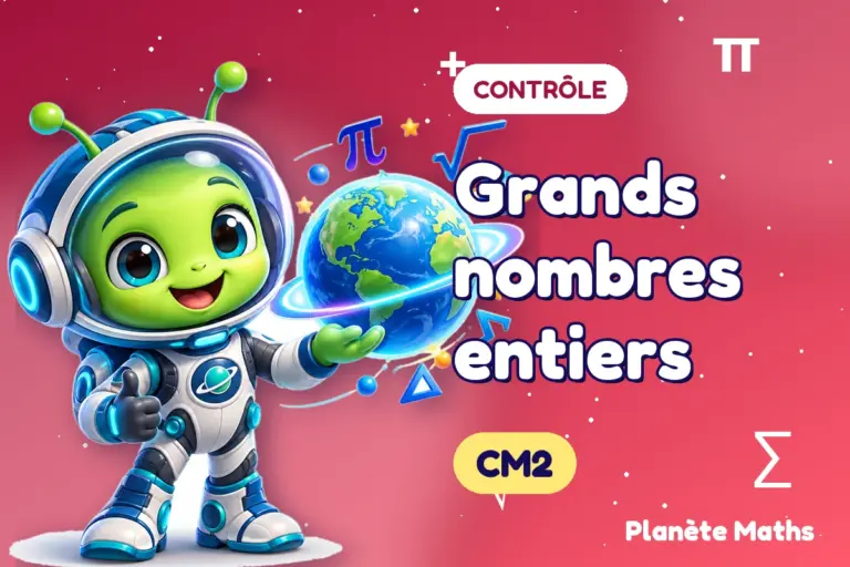 Contrôles de maths en CM2 : Grands nombres entiers — Zyro, l’explorateur de Planète Maths