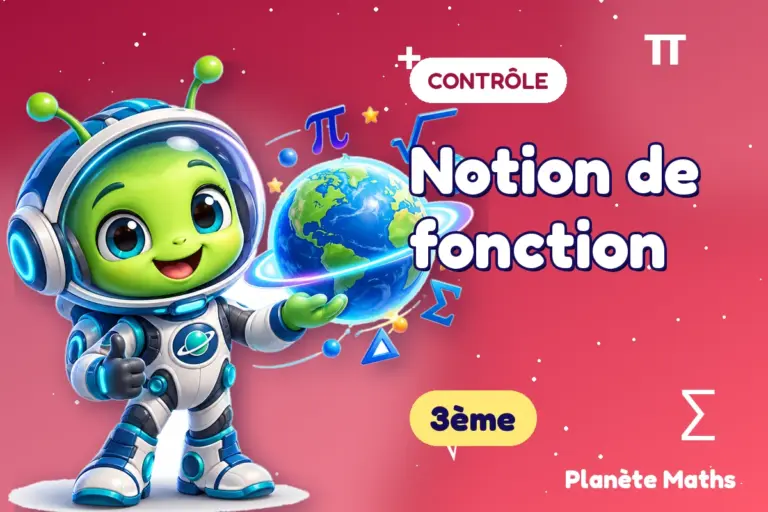 Contrôles de maths en 3ème : Notion de fonction — Zyro, l’explorateur de Planète Maths