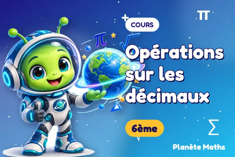Cours de maths 6ème : Opérations sur les décimaux