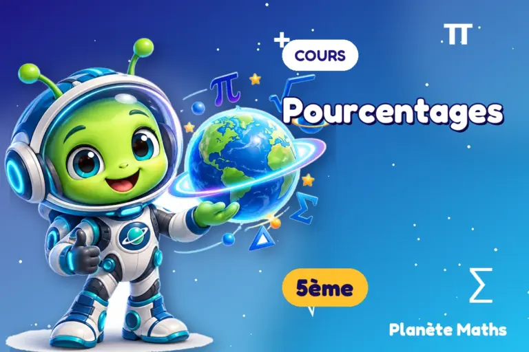 Cours de maths en 5ème : Pourcentages — Zyro, l’explorateur de Planète Maths