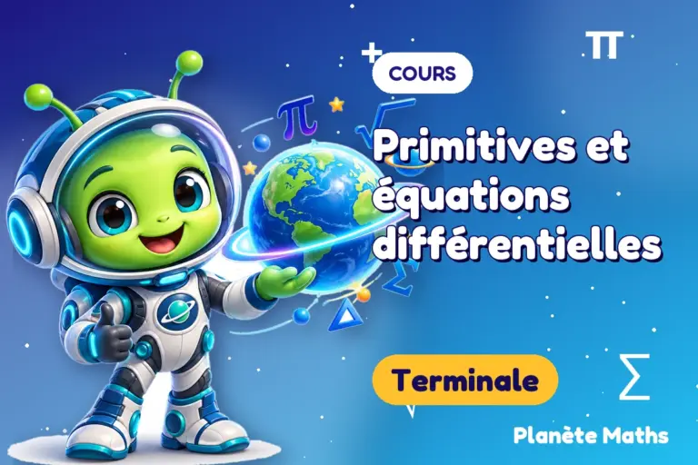 Cours de maths en Terminale : Primitives et équations différentielles — Zyro, l’explorateur de Planète Maths
