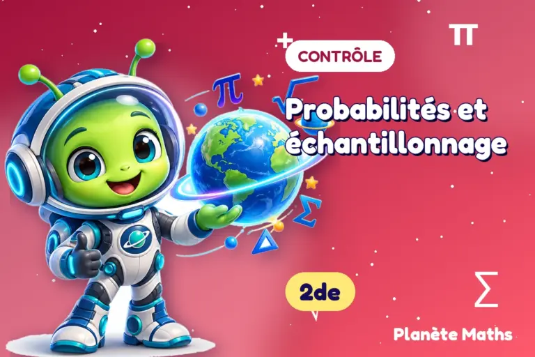 Contrôles de maths en 2de : Probabilités et échantillonnage — Zyro, l’explorateur de Planète Maths
