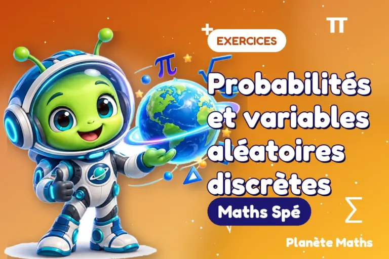 Exercices de maths en Maths Spé : Probabilités et variables aléatoires discrètes — Zyro, l’explorateur de Planète Maths