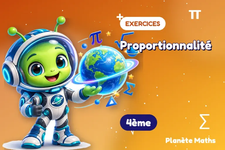 Exercices de maths en 4ème : Proportionnalité — Zyro, l’explorateur de Planète Maths