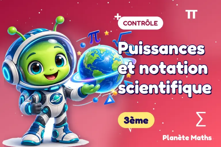 Contrôles de maths en 3ème : Puissances et notation scientifique — Zyro, l’explorateur de Planète Maths