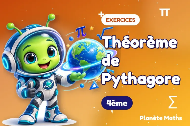 Exercices de maths 4ème : Théorème de Pythagore