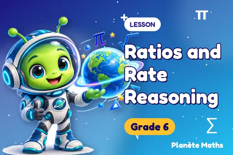 Math lessons Grade 6 : Ratios and Rate Reasoning — Zyro the alien explorer of Planète Maths