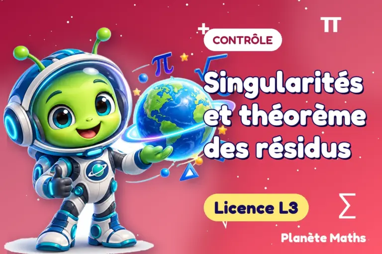 Contrôles de maths en Licence L3 : Singularités et théorème des résidus — Zyro, l’explorateur de Planète Maths
