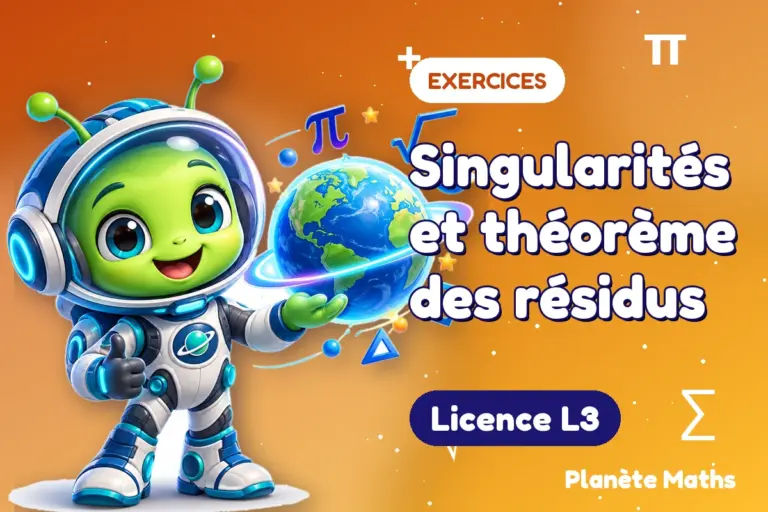 Exercices de maths en Licence L3 : Singularités et théorème des résidus — Zyro, l’explorateur de Planète Maths