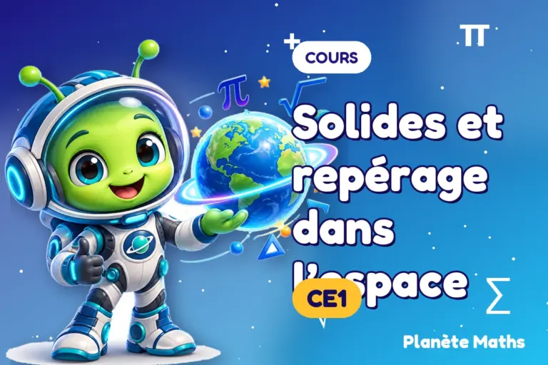 Cours de maths en CE1 : Solides et repérage dans l’espace — Zyro, l’explorateur de Planète Maths
