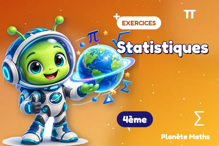 Exercices de maths en 4ème : Statistiques — Zyro, l’explorateur de Planète Maths