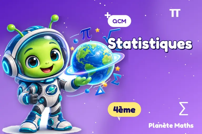 QCM de maths en 4ème : Statistiques — Zyro, l’explorateur de Planète Maths