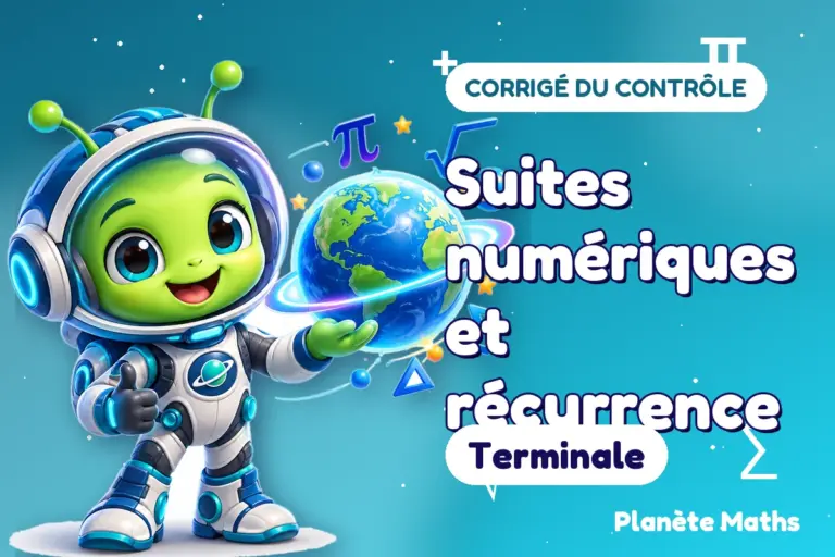 Corrigés de contrôles de maths en Terminale : Suites numériques et récurrence — Zyro, l’explorateur de Planète Maths