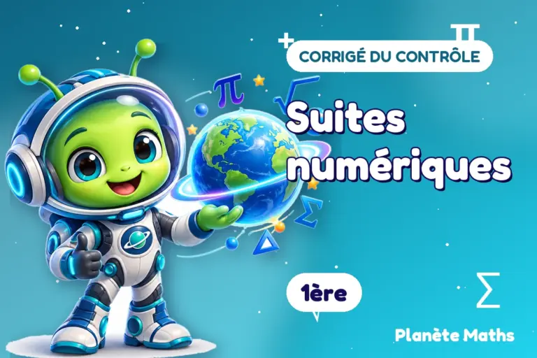 Corrigés de contrôles de maths 1ère : Suites numériques
