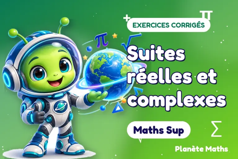 Exercices corrigés de maths en Maths Sup : Suites réelles et complexes — Zyro, l’explorateur de Planète Maths