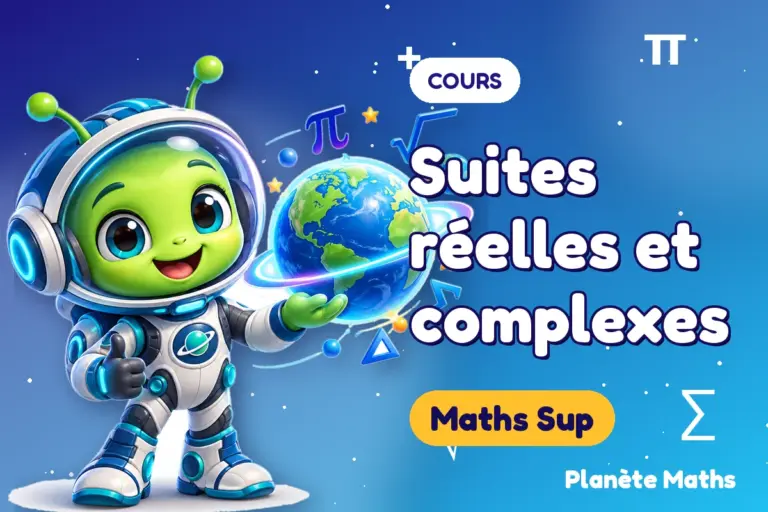 Cours de maths en Maths Sup : Suites réelles et complexes — Zyro, l’explorateur de Planète Maths