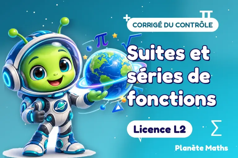 Corrigés de contrôles de maths en Licence L2 : Suites et séries de fonctions — Zyro, l’explorateur de Planète Maths