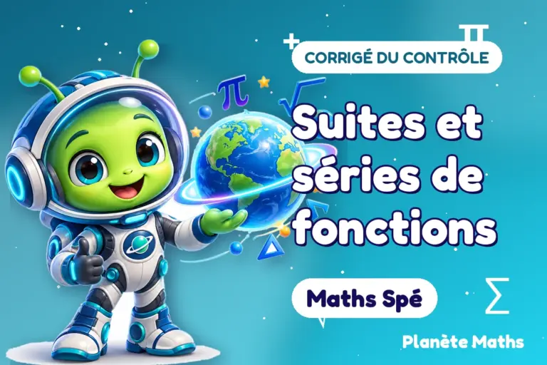 Corrigés de contrôles de maths en Maths Spé : Suites et séries de fonctions — Zyro, l’explorateur de Planète Maths