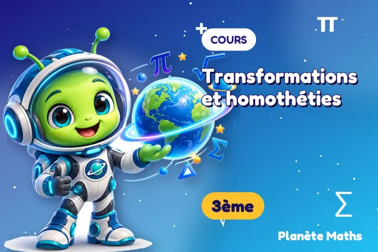 Cours de maths en 3ème : Transformations et homothéties — Zyro, l’explorateur de Planète Maths