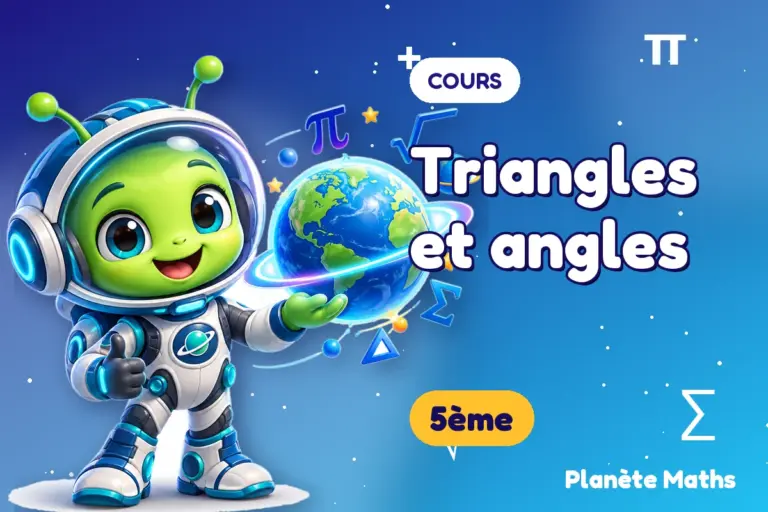 Cours de maths en 5ème : Triangles et angles — Zyro, l’explorateur de Planète Maths